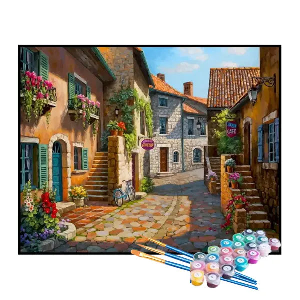 Kit de Peinture par Numéros - Village