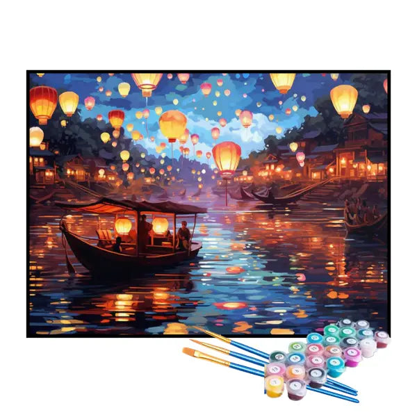 Kit de Peinture par Numéros - Le Festival Des Lumières