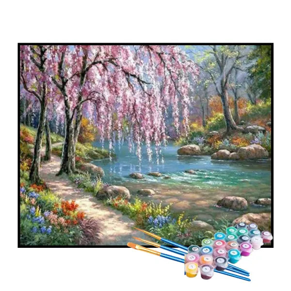 Kit de Peinture par Numéros - Sentier dans le Jardin