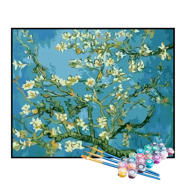 Kit de Peinture par Numéros - L'Amandier en Fleurs de Van Gogh