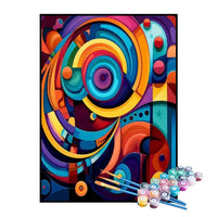 Kit de Peinture par Numéros - Formes Colorées