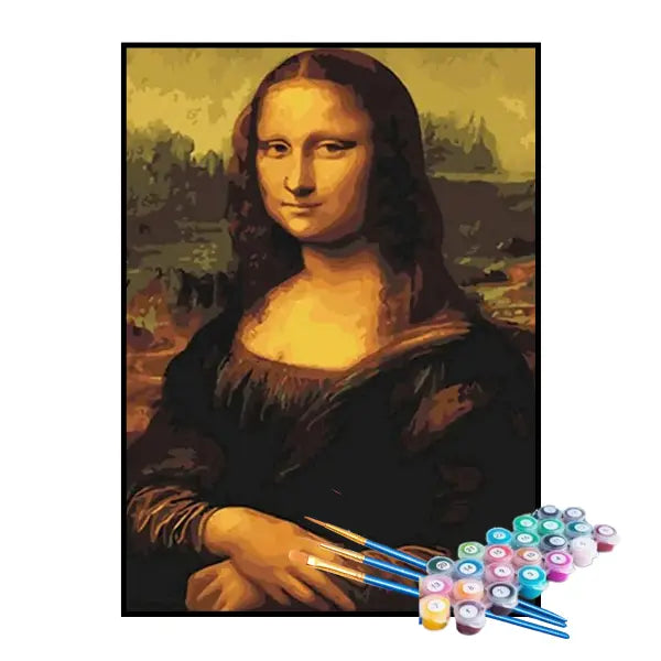 Kit de Peinture par Numéros - La Joconde, Léonard De Vinci