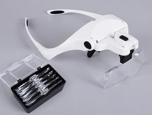Lunettes Loupe de Précision avec Lampe LED