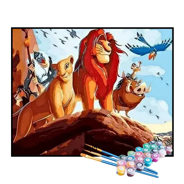 Kit de Peinture par Numéros - Le Roi Lion